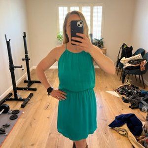 Green party dress